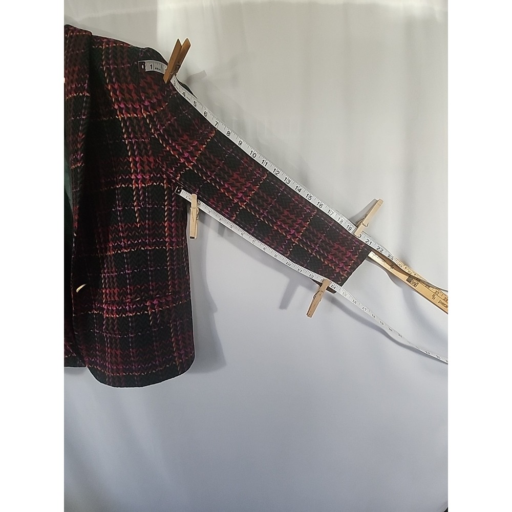 Pendleton Virgin Wool Multicolor Plaid‎ Blazer Ja… - image 8
